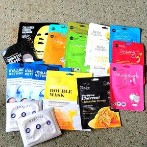 18 assorted facial masks